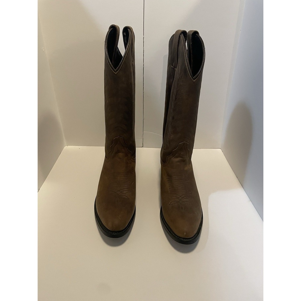 Vintage Diamond  J Women's Brown Cowboy Boot With Original Box Size‎ 6.5 Western